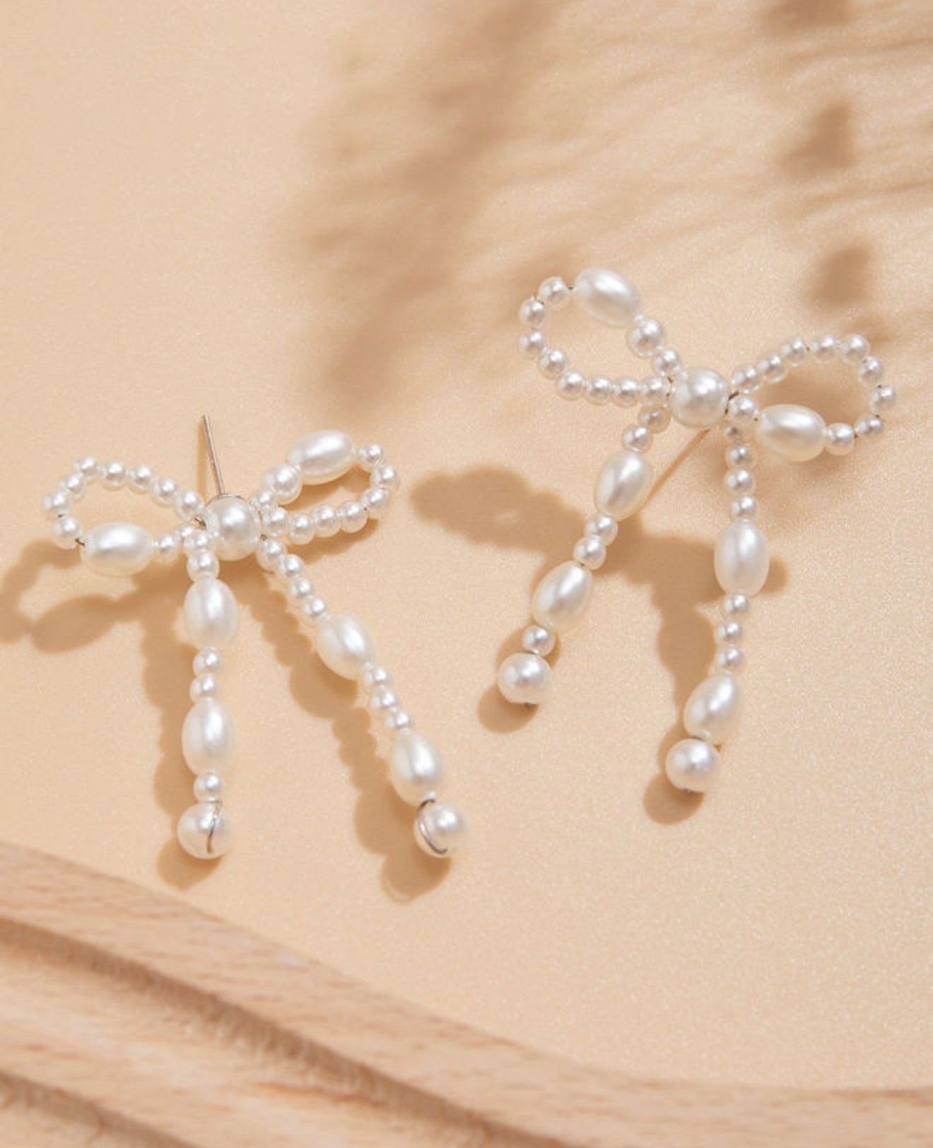 Pearl Bow earrings
