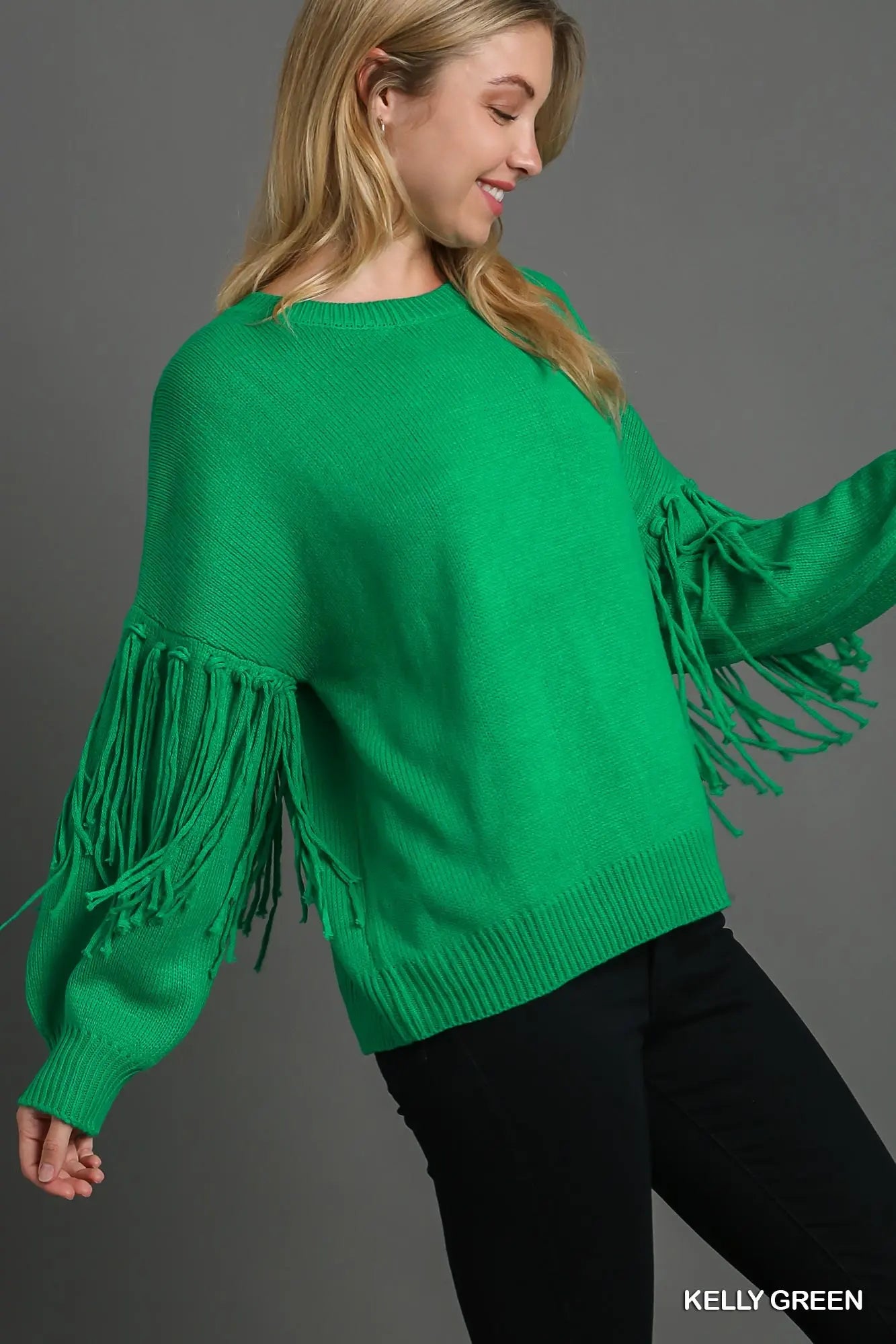 730 Fringe Crew neck sweater