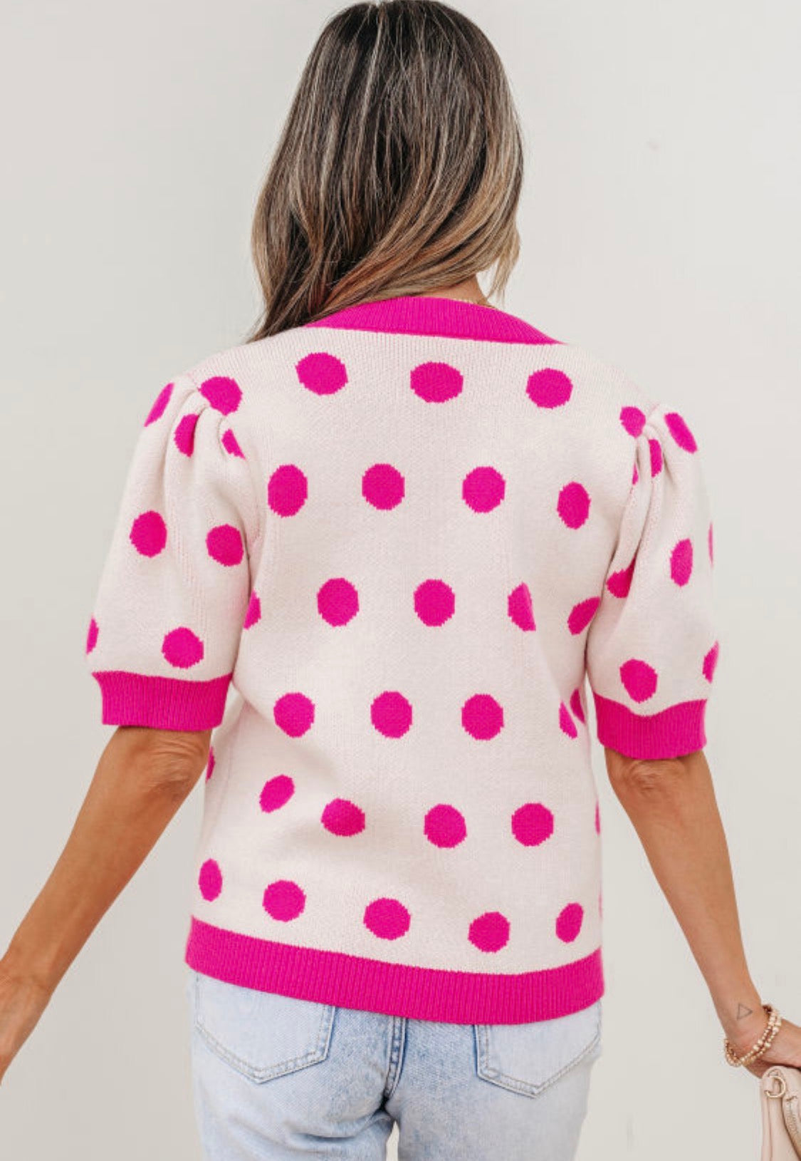 92 Polka Dot knit top