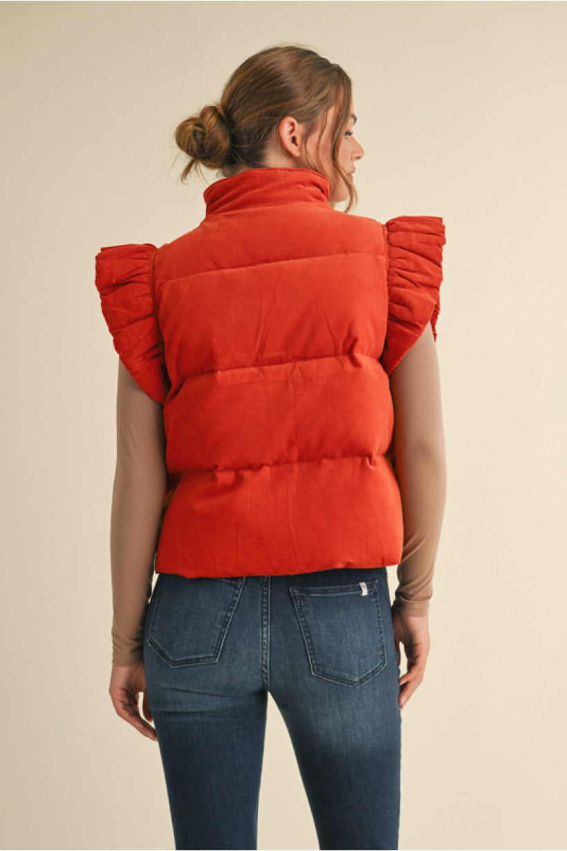 701 Rust Puffer Vest