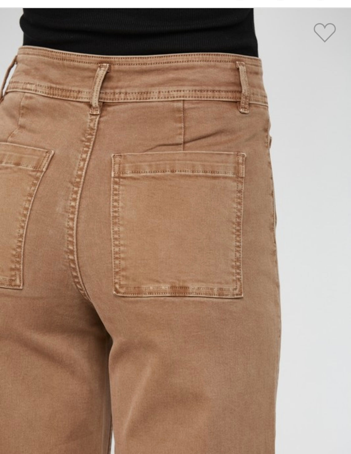 742 crop colored denim