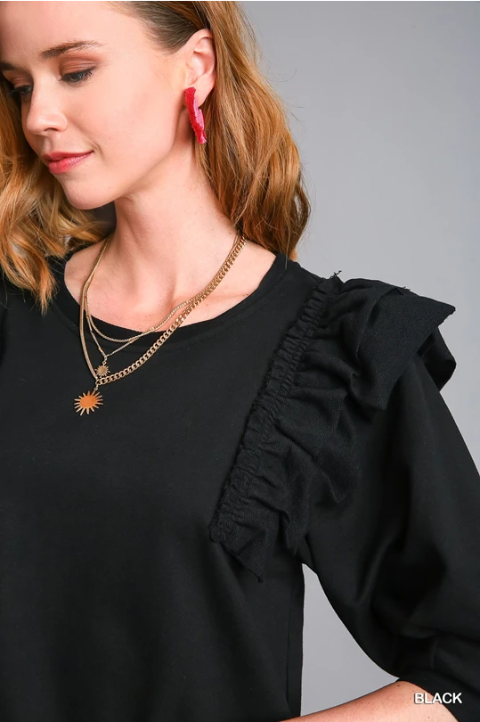 18 Ruffle Sleeve Top