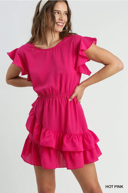524 Hot pink dress