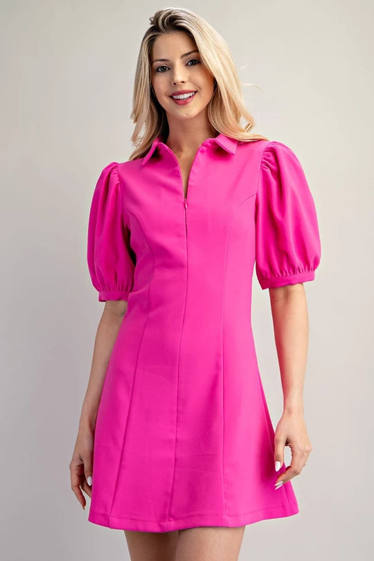 532 Puff sleeve dress