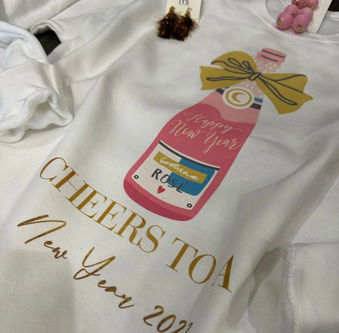 New Years Rosé Sweatshirt
