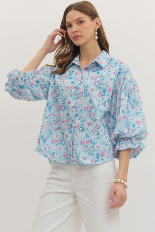 59 3/4 Puff Sleeve top