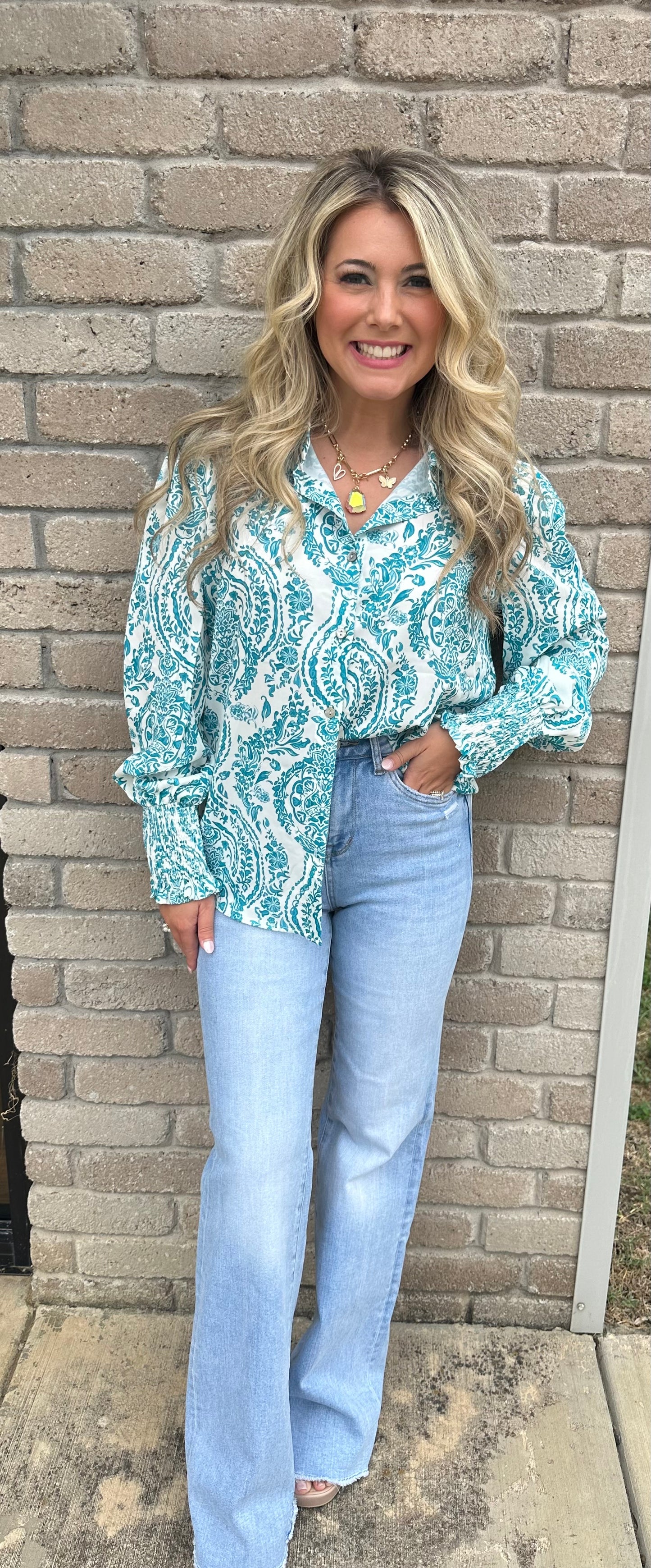 334 vintage floral top