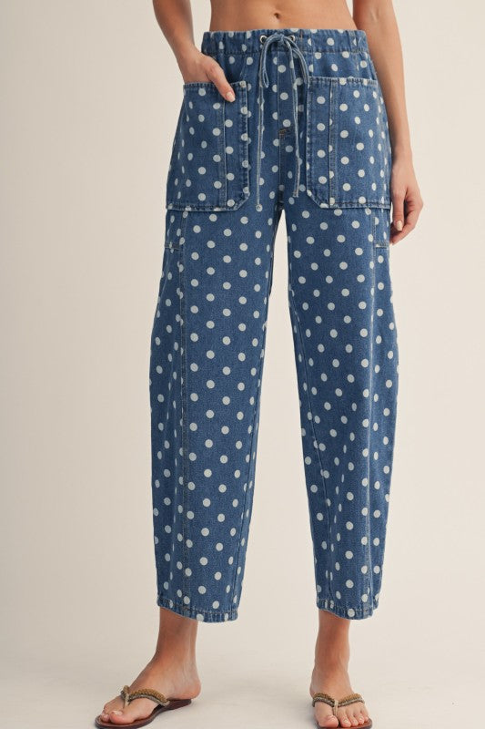 52 Vintage Polka dot denim