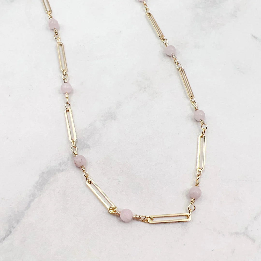 Emily Dainty Pink Necklace