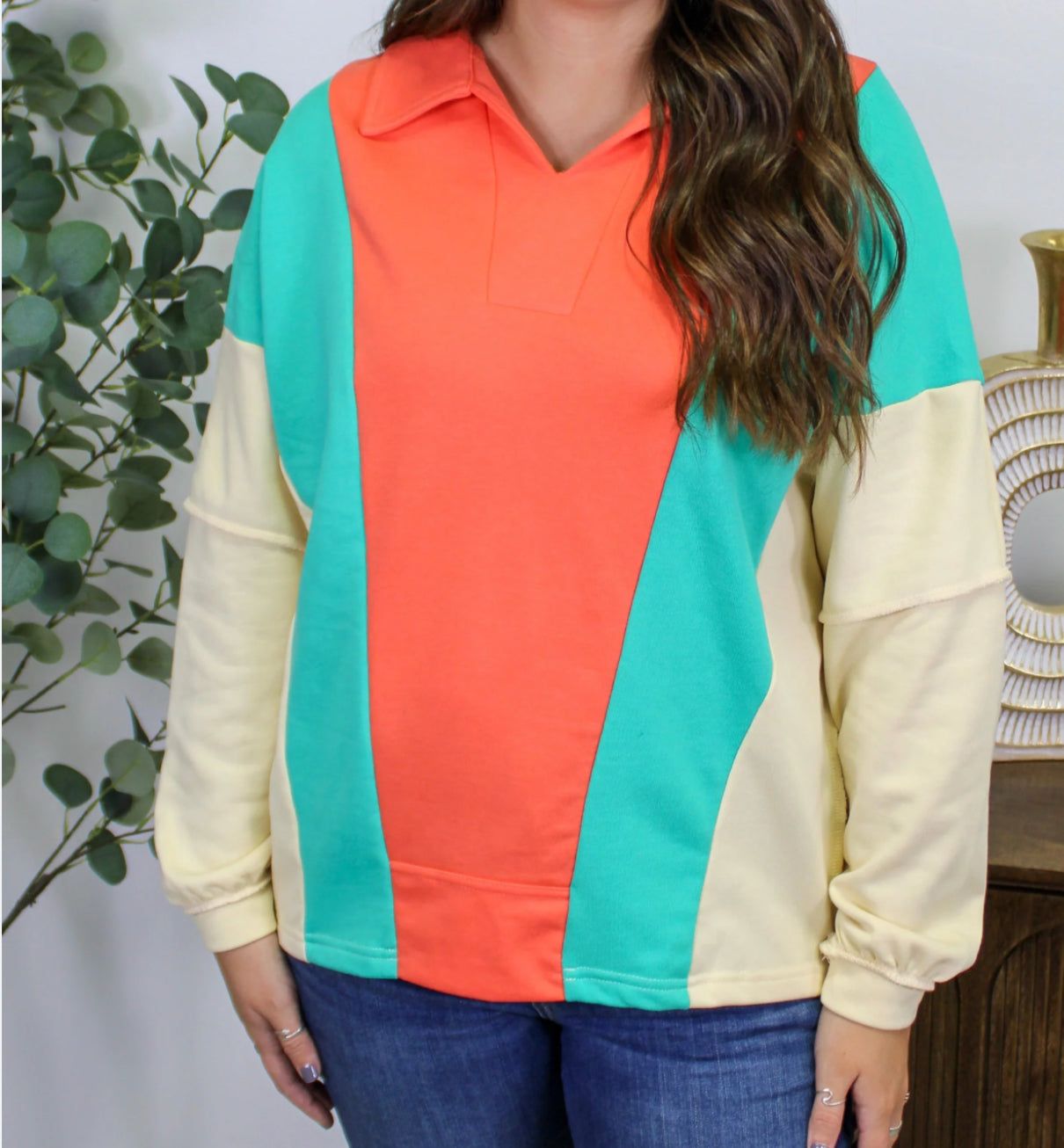 473 Colorblock pullover