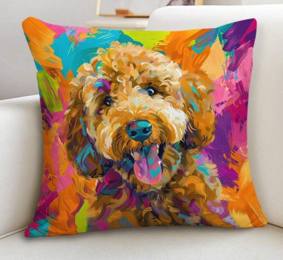 Poodle/Doodle Pillow cover