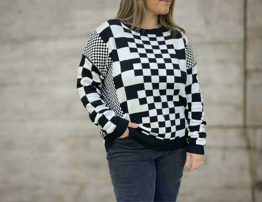 454 Checkered sweater