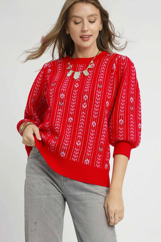 706 Red sweater