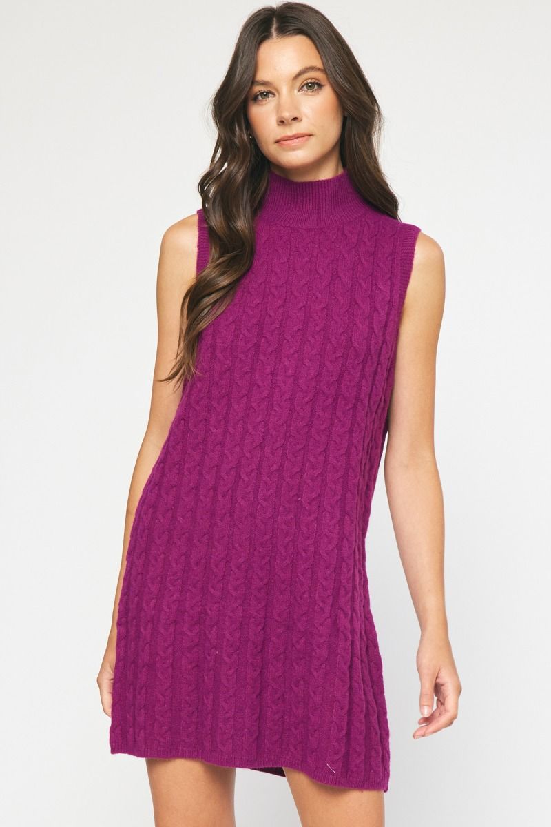 345 Plum Sweater dress