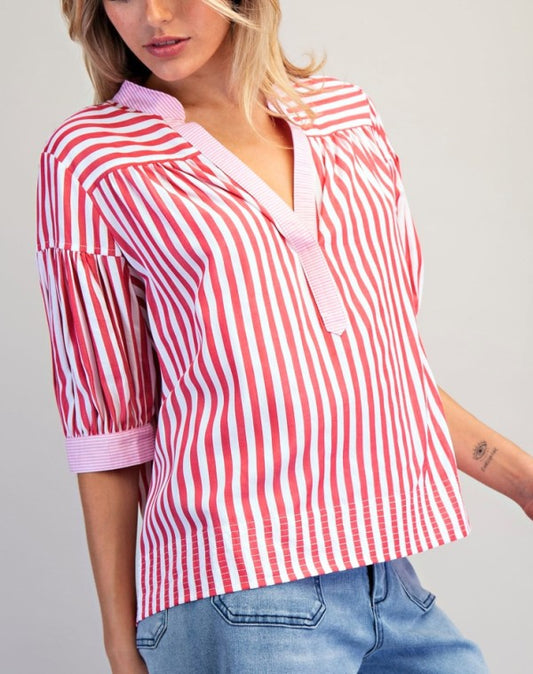 65 Poppy Red top