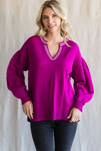 321 V-neck sweater