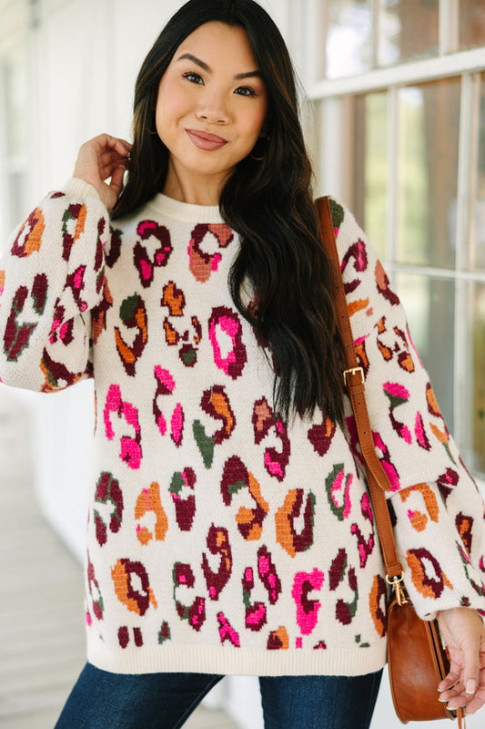 736 Leopard sweater
