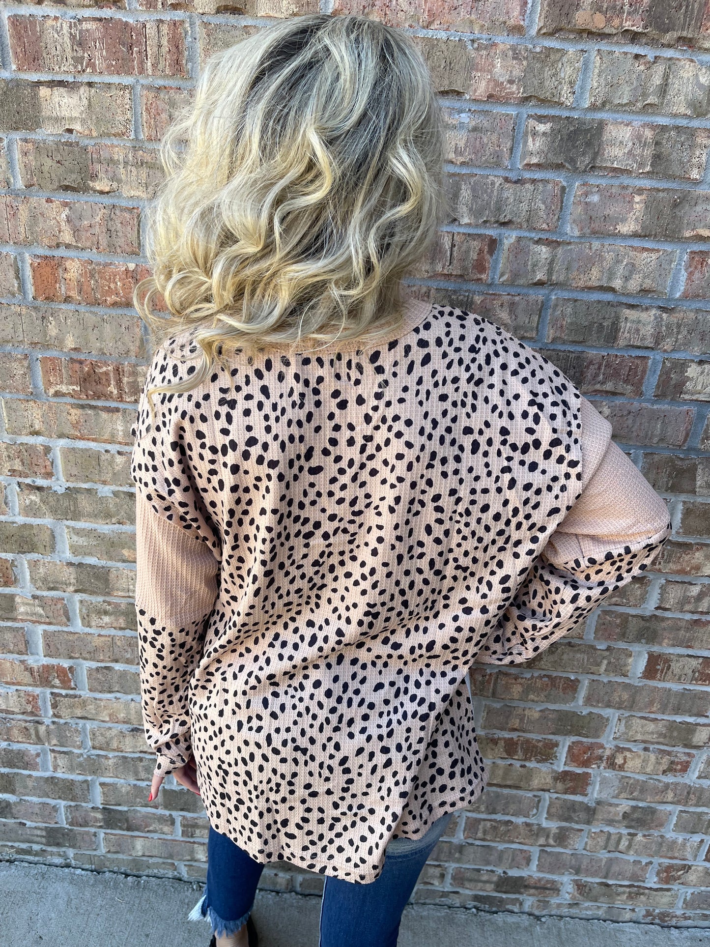 84 leopard color block