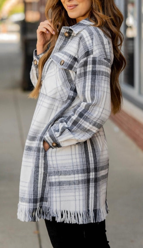 340 Plaid shacket