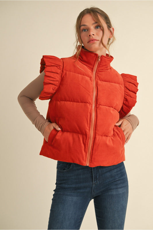 701 Rust Puffer Vest