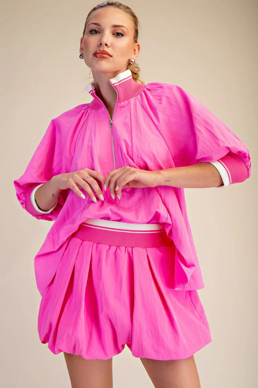 43 Pink Zip top