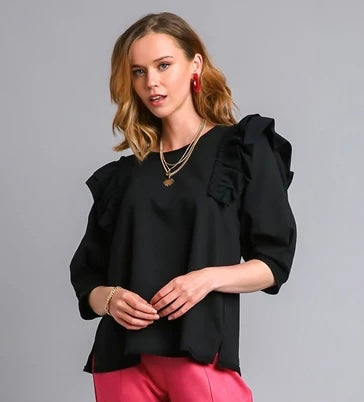 18 Ruffle Sleeve Top