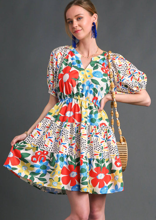 586 Fun Floral Dress