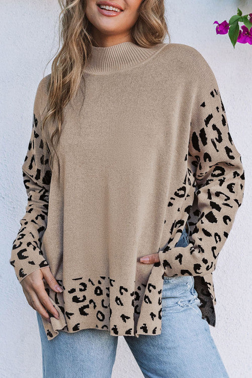 769 leopard high neck