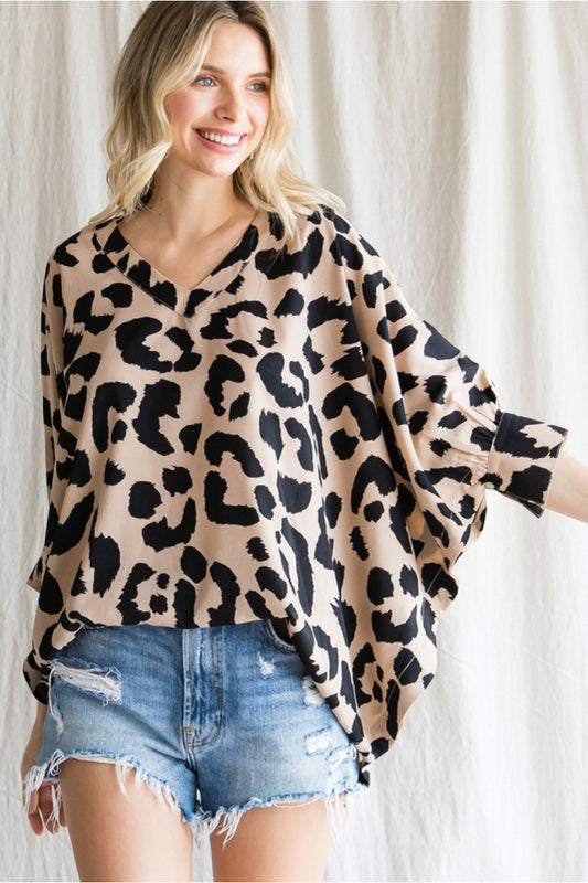 70 Leopard print top