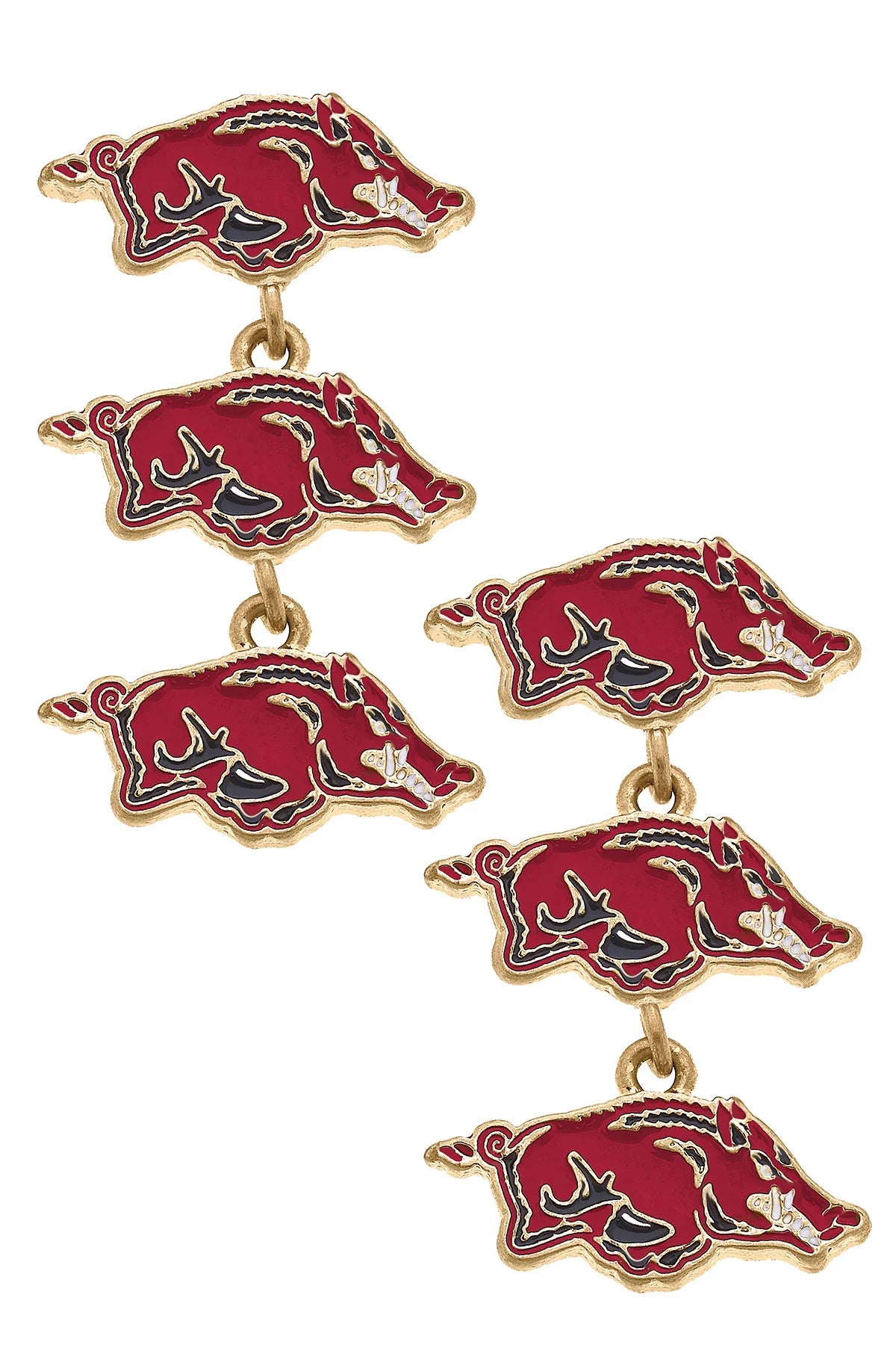 RJ Triple drop Razorback earrings