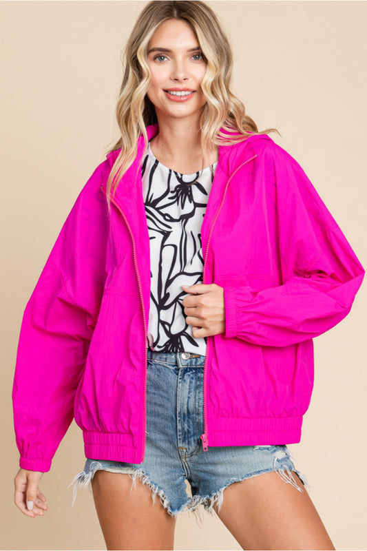 548 Hot Pink windbreaker