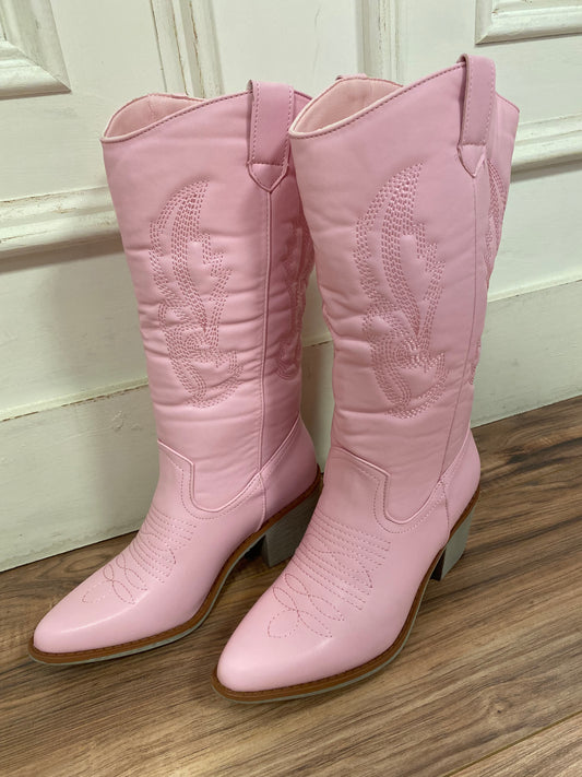 Pink Cowboy Boots