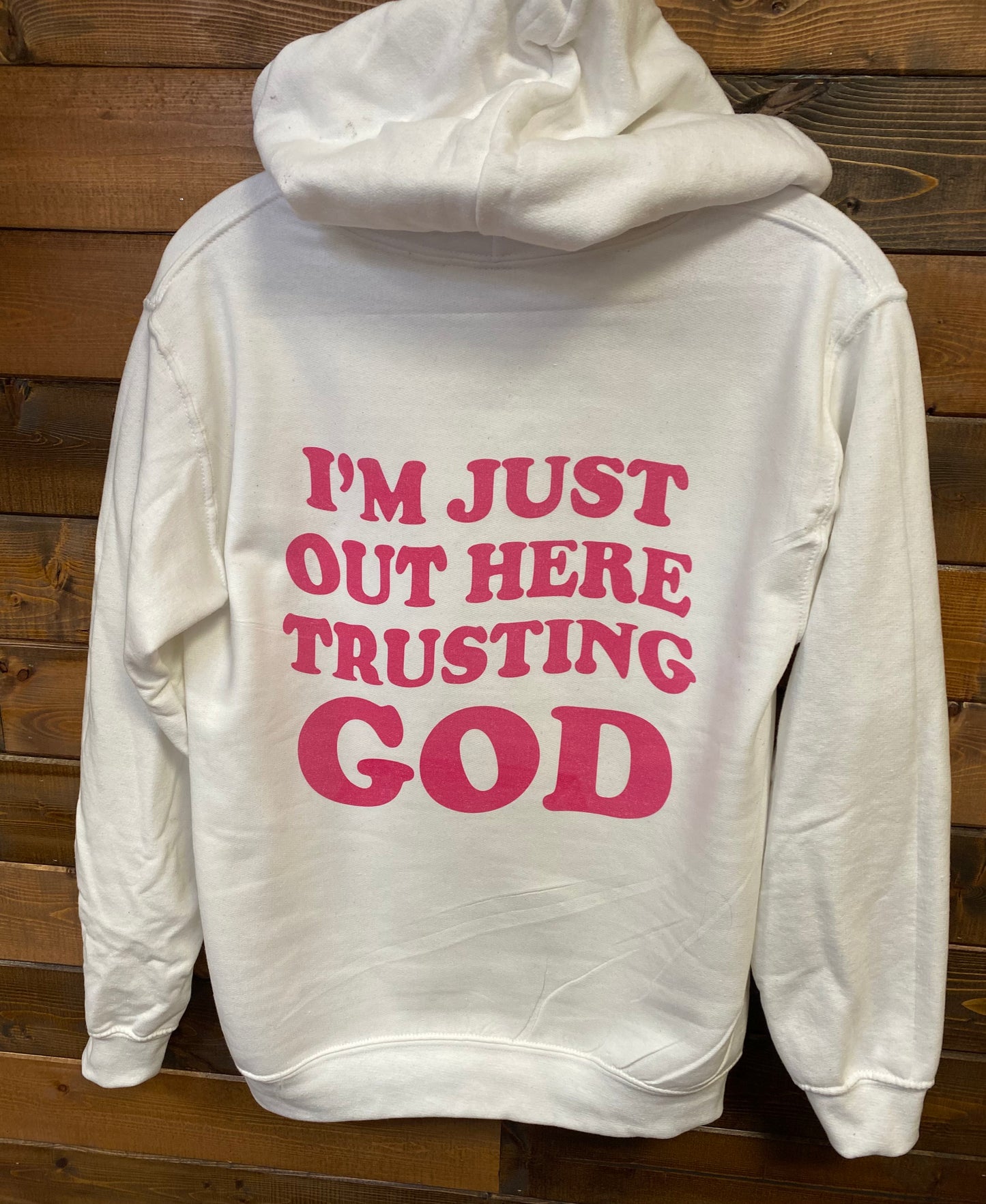 Out Here Trusting God Hoodie