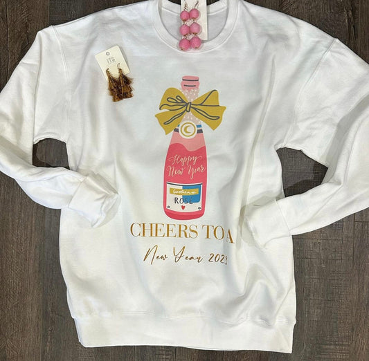 New Years Rosé Sweatshirt